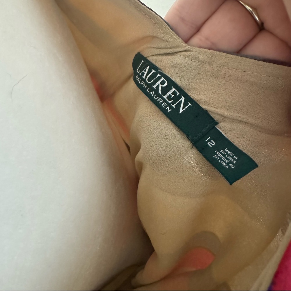 Ralph Lauren Colorful striped southwest chiffon wrap  Dress size 12 - Picture 4 of 5